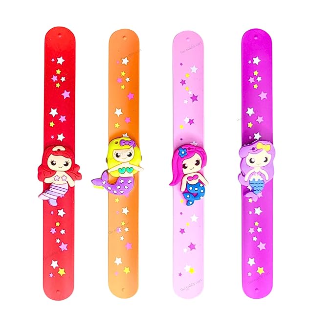 THE CUBBY CART - Mermaid Wrist Band, Slap Bracelets for Kids