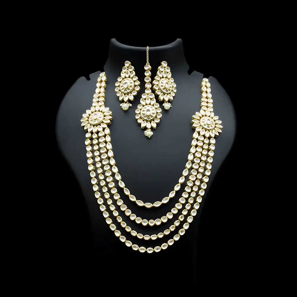Kundan Layered Necklace Set – PAYA